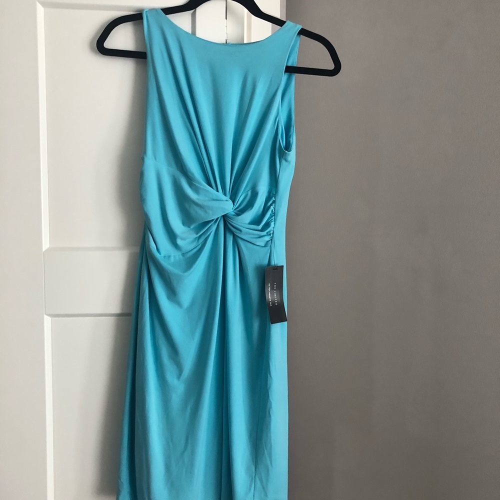 Turquoise blue The Limited dress, knee length